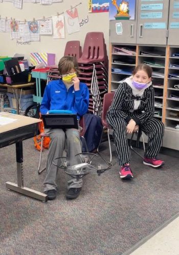 Drone Club 3rd-6th grade students the basics of drones!